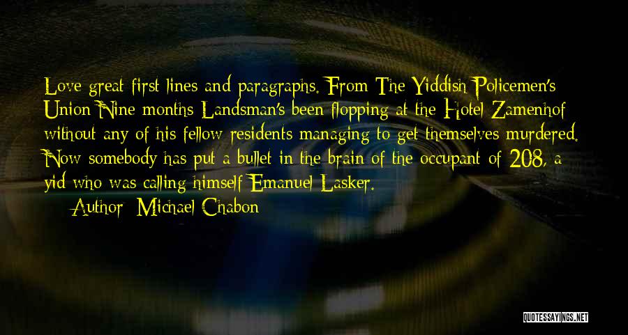 Yiddish Quotes By Michael Chabon