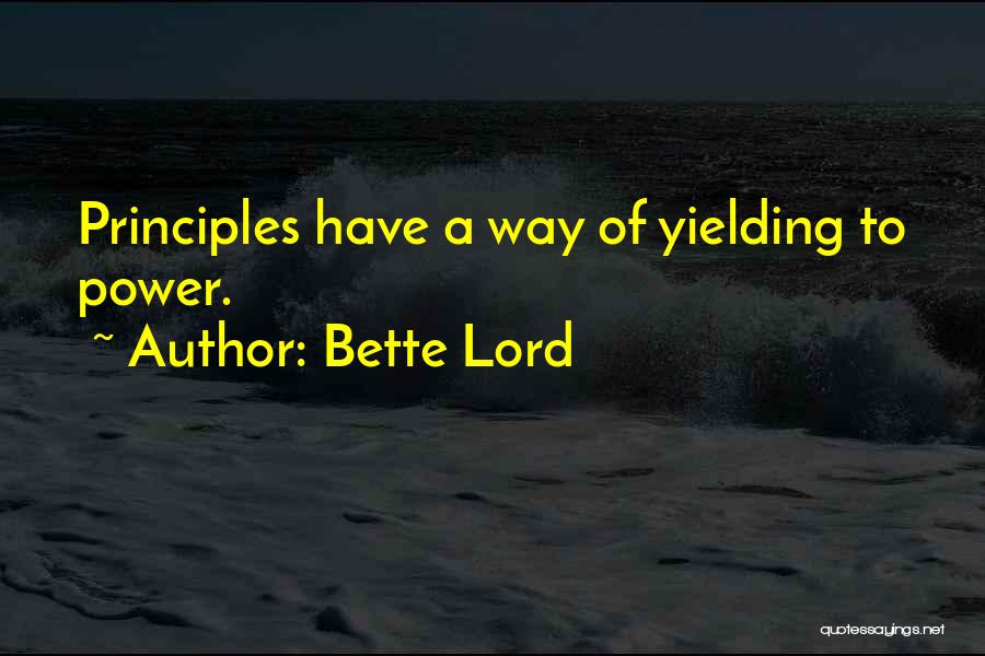 Yielding Quotes By Bette Lord