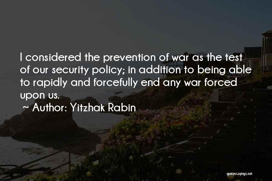 Yitzhak Rabin Quotes 1623604