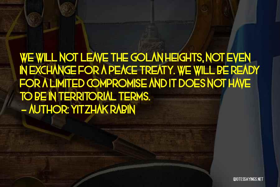 Yitzhak Rabin Quotes 83967