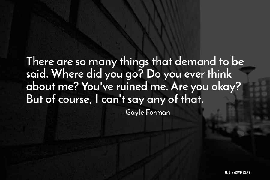 Yoanne Magris Quotes By Gayle Forman Yoanne Magris Quotes By Gayle Forman