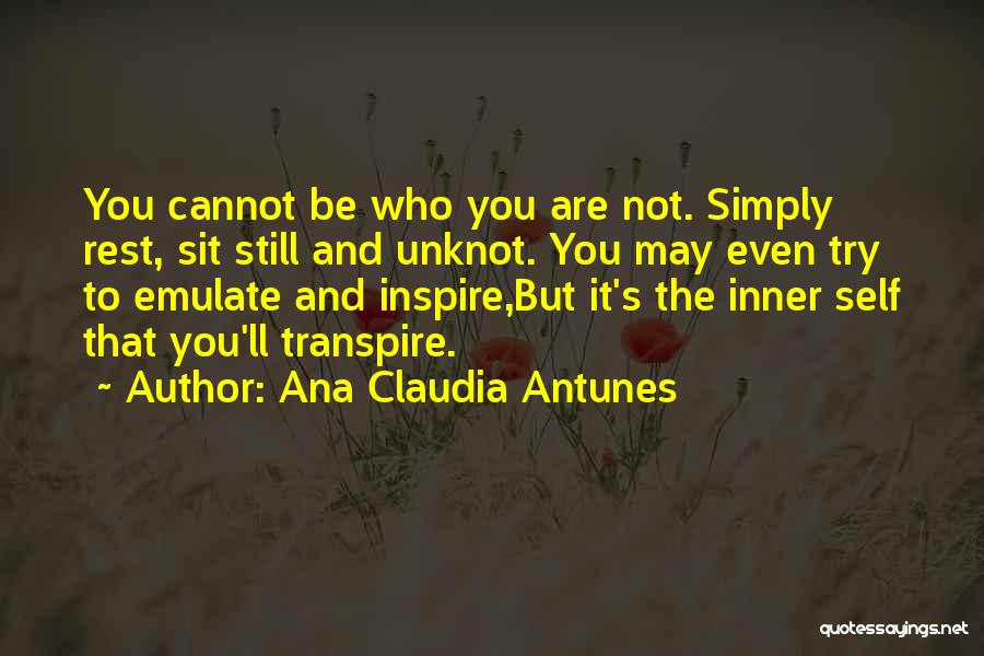 Yoga And Peace Quotes By Ana Claudia Antunes