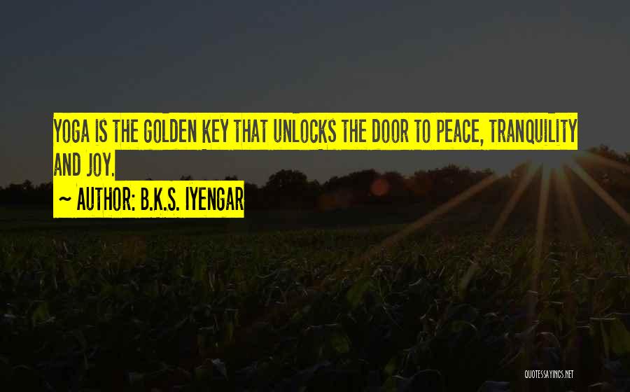 Yoga And Peace Quotes By B.K.S. Iyengar