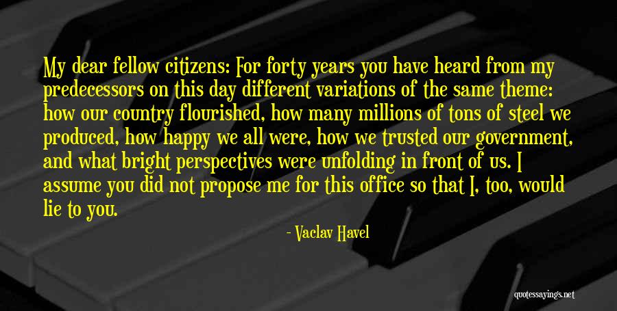 Yoga Barre Quotes By Vaclav Havel Yoga Barre Quotes By Vaclav Havel