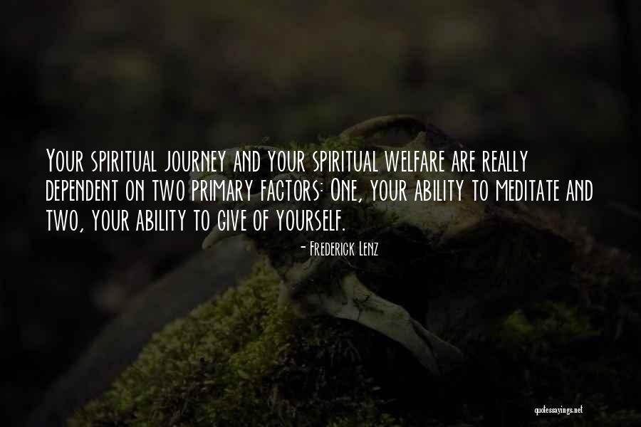 Yoga Is A Journey Quotes By Frederick Lenz Yoga Is A Journey Quotes By Frederick Lenz