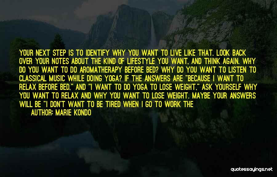 Yoga Lifestyle Quotes By Marie Kondo