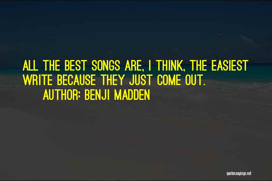 Yogeshwaran Tamil Quotes By Benji Madden