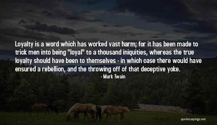 Yoke Quotes By Mark Twain