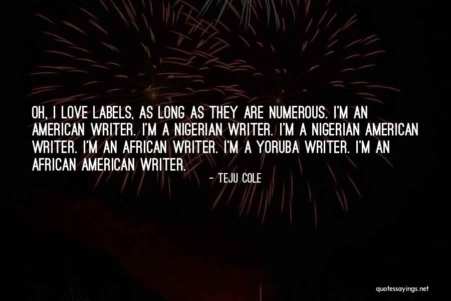 Yoruba Quotes By Teju Cole