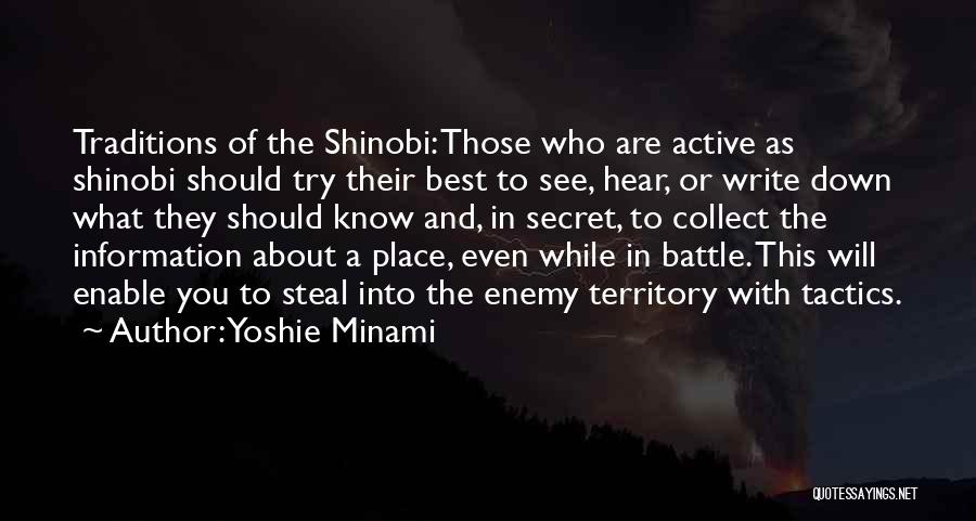 Yoshie Minami Quotes 1982454