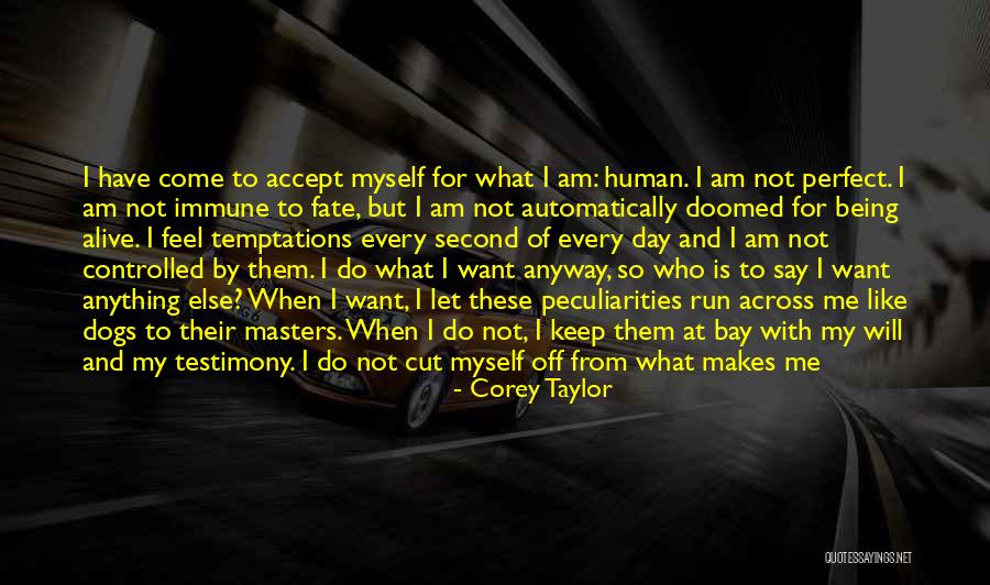 You Accept Me For Who I Am Quotes By Corey Taylor