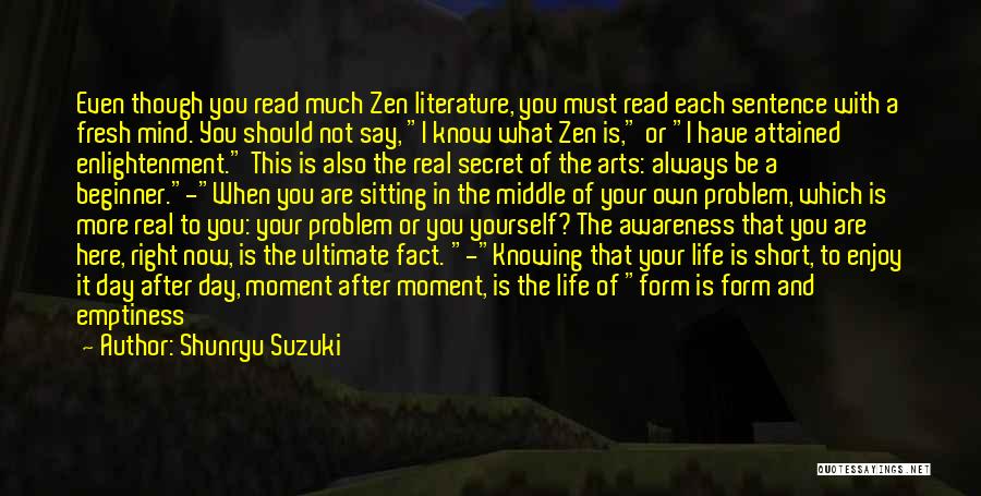 You Always Say The Right Thing Quotes By Shunryu Suzuki