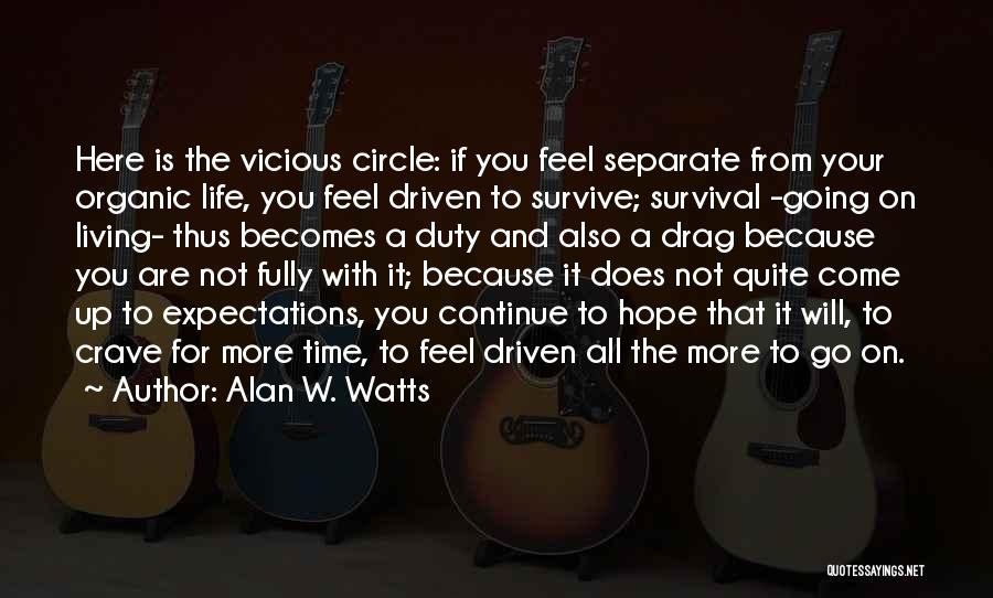 You Are A Circle Quotes By Alan W. Watts