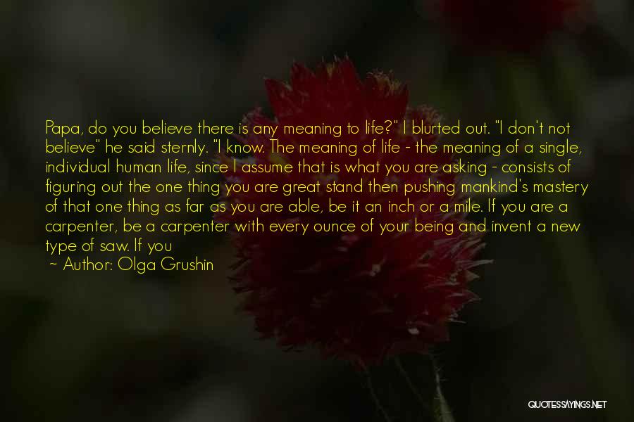 You Are A Great Human Being Quotes By Olga Grushin