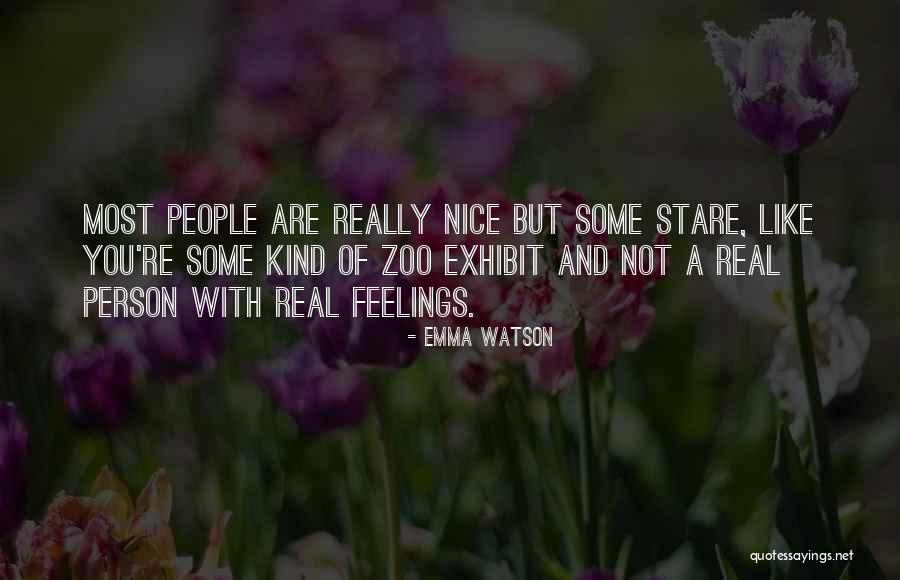 You Are A Nice Person Quotes By Emma Watson