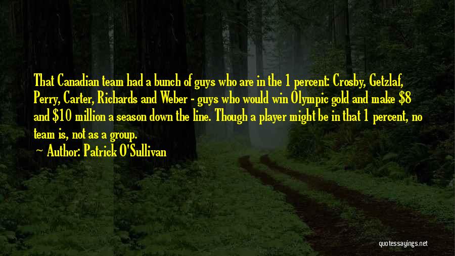 You Are A Team Player Quotes By Patrick O'Sullivan