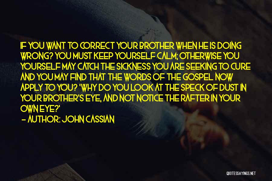 You Are Correct Quotes By John Cassian