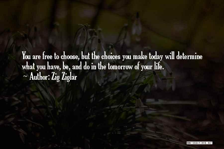 You Are Free To Choose Quotes By Zig Ziglar