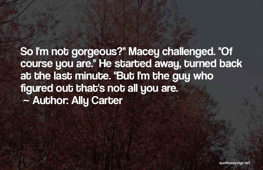 You Are Gorgeous Quotes By Ally Carter