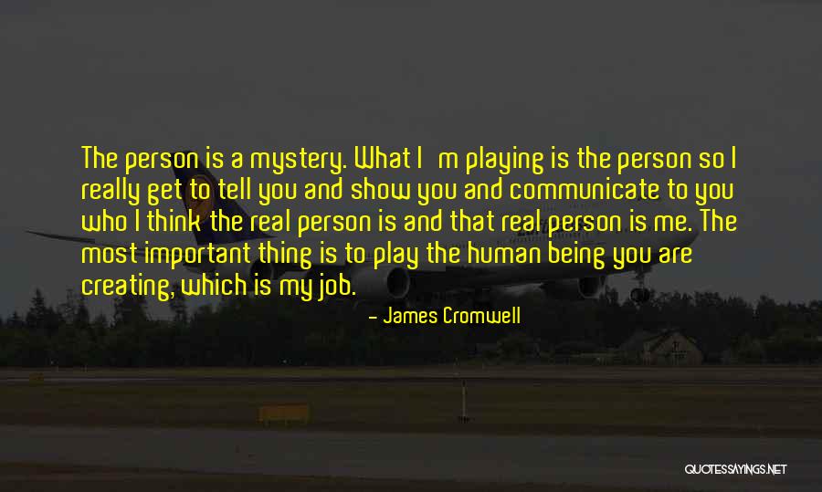 You Are Important Person Quotes By James Cromwell You Are Important Person Quotes By James Cromwell