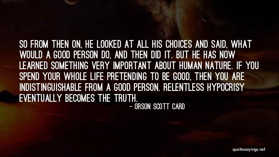 You Are Important Person Quotes By Orson Scott Card You Are Important Person Quotes By Orson Scott Card