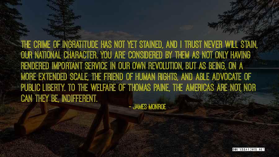 You Are Important To Me Friend Quotes By James Monroe You Are Important To Me Friend Quotes By James Monroe