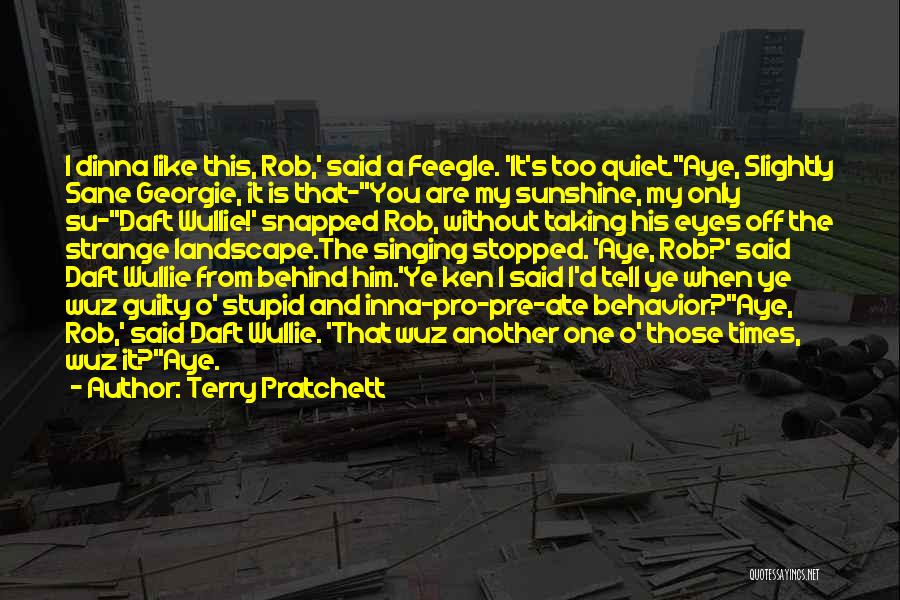You Are Like The Sunshine Quotes By Terry Pratchett