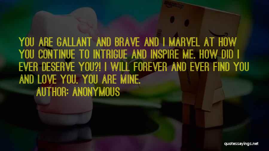 You Are Mine Forever Quotes By Anonymous