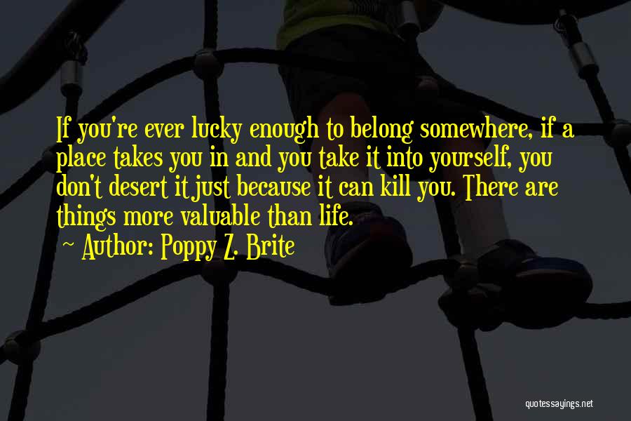 You Are More Than Enough Quotes By Poppy Z. Brite