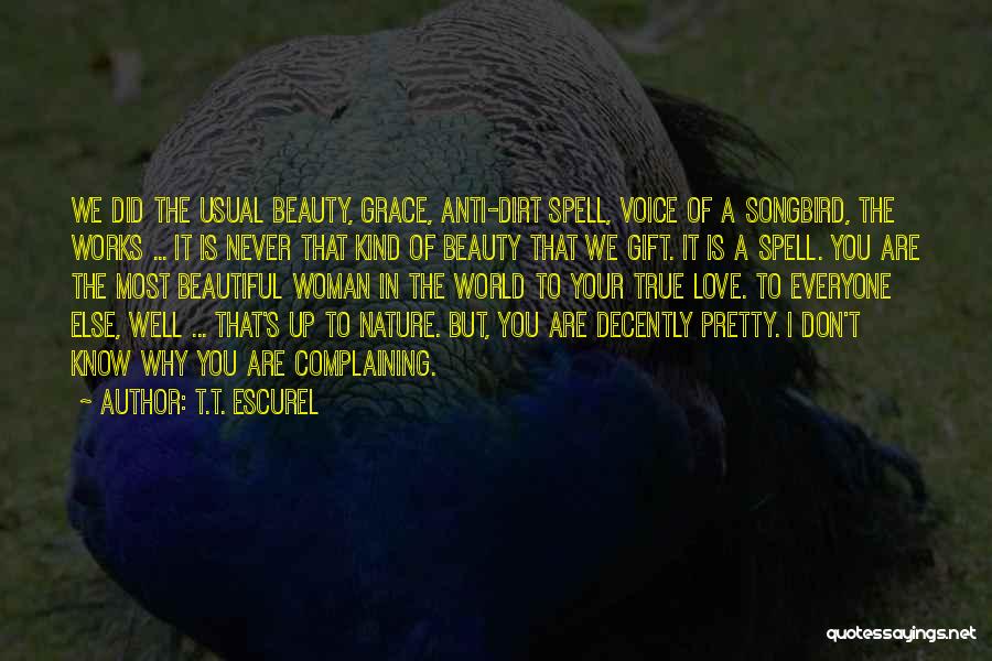 You Are Most Beautiful Quotes By T.T. Escurel