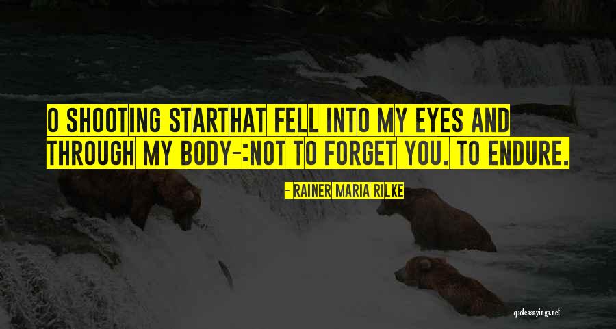 You Are My Shooting Star Quotes By Rainer Maria Rilke