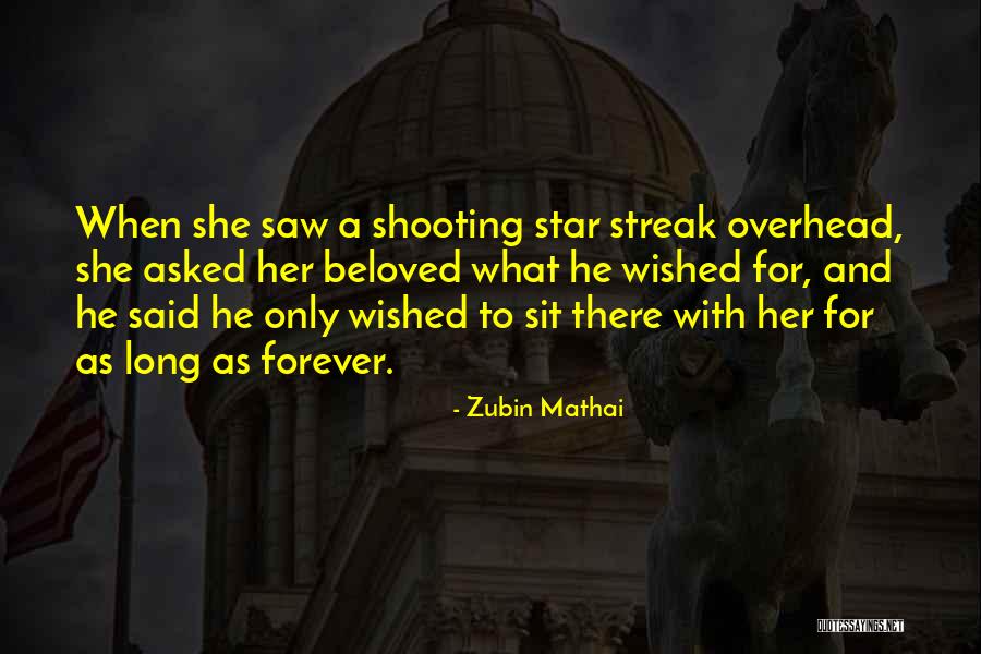 You Are My Shooting Star Quotes By Zubin Mathai