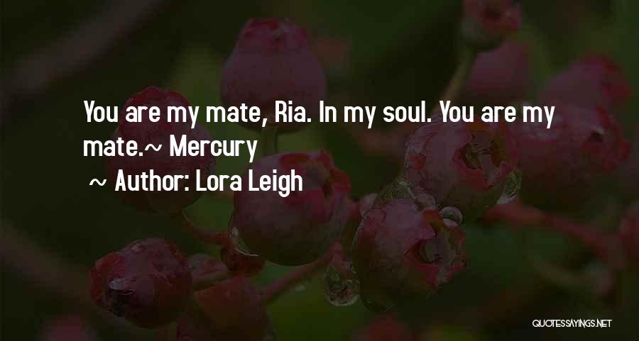 You Are My Soul Quotes By Lora Leigh