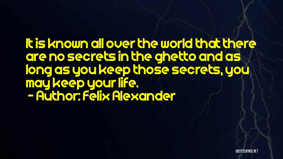 You Are My World My Life Quotes By Felix Alexander