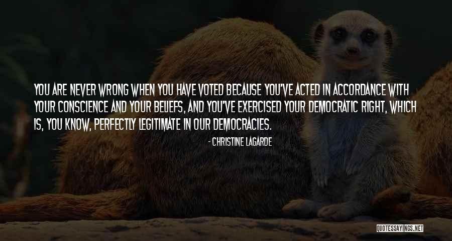 You Are Never Wrong Quotes By Christine Lagarde