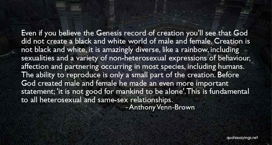 You Are Not Alone Love Quotes By Anthony Venn-Brown