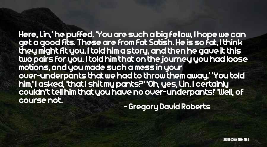 You Are Not Fat Quotes By Gregory David Roberts