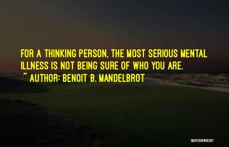 You Are Not Serious Quotes By Benoit B. Mandelbrot