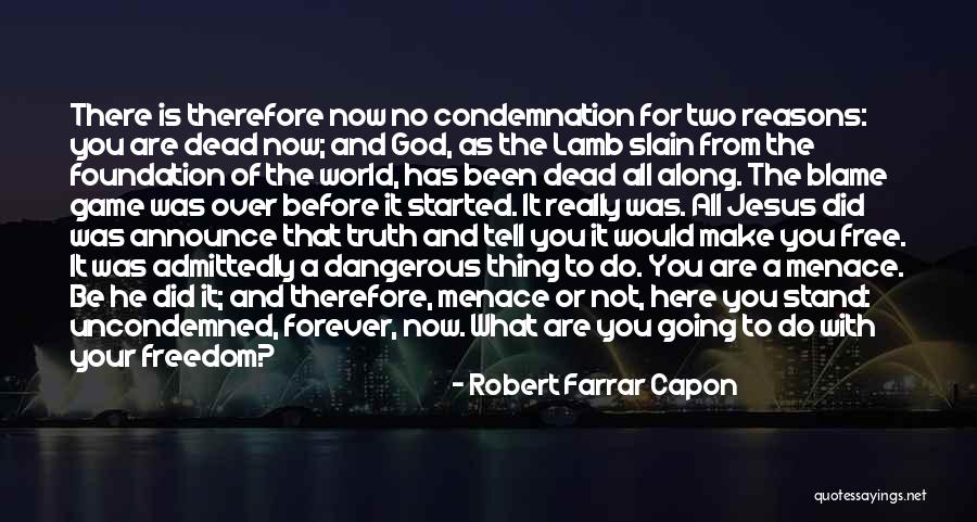 You Are Not To Blame Quotes By Robert Farrar Capon You Are Not To Blame Quotes By Robert Farrar Capon
