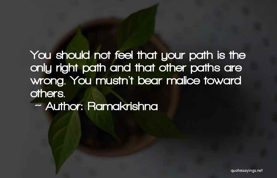 You Are Not Wrong Quotes By Ramakrishna