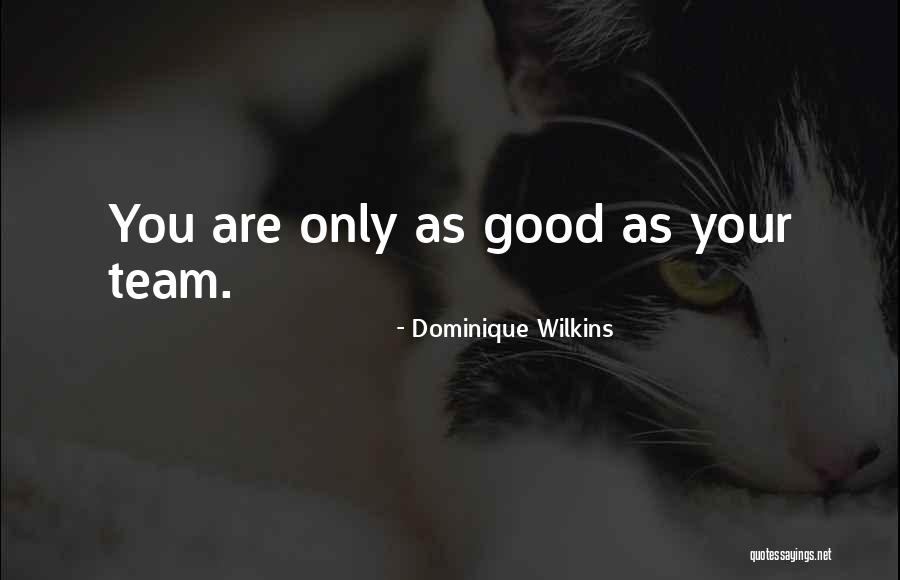 You Are Only As Good As Quotes By Dominique Wilkins You Are Only As Good As Quotes By Dominique Wilkins