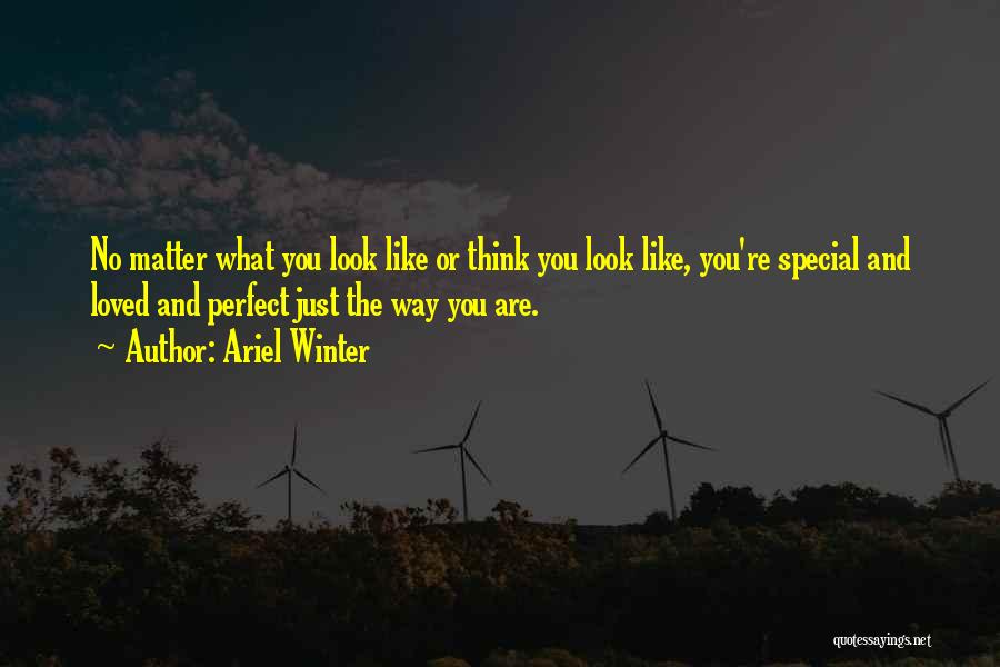 You Are Perfect Just The Way You Are Quotes By Ariel Winter