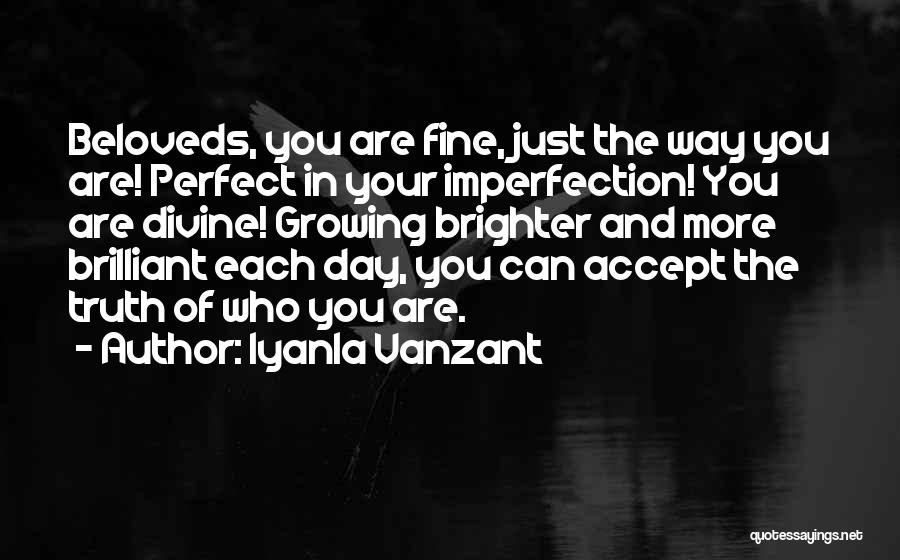 You Are Perfect Just The Way You Are Quotes By Iyanla Vanzant