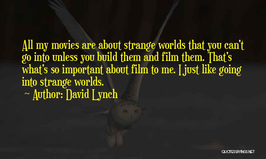 You Are So Important To Me Quotes By David Lynch