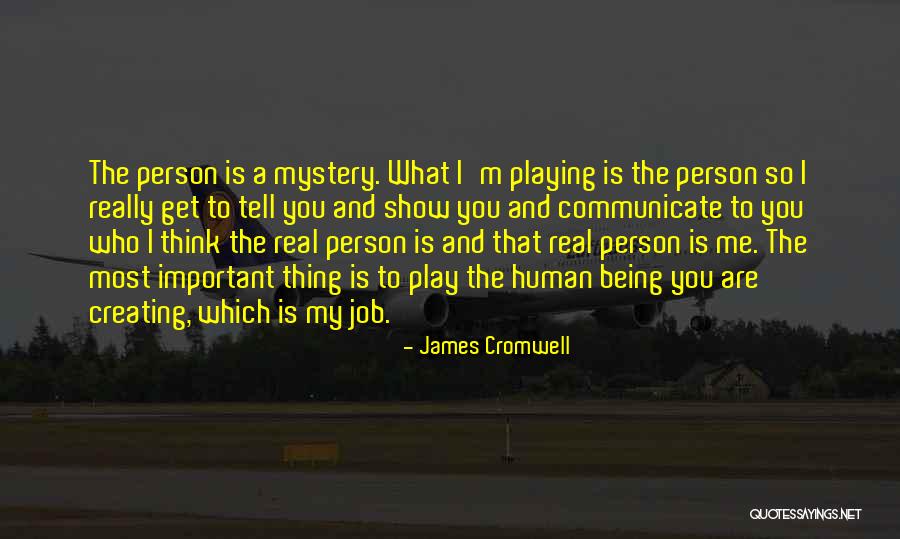 You Are So Important To Me Quotes By James Cromwell