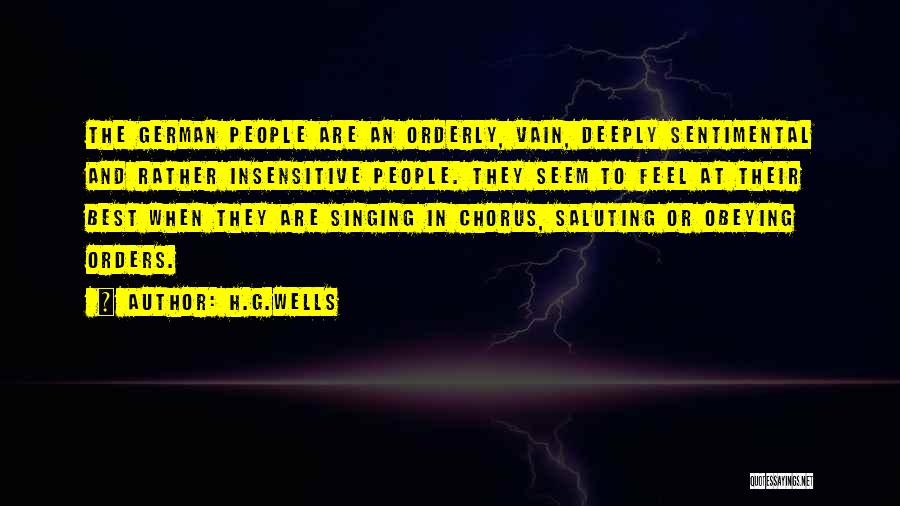 You Are So Insensitive Quotes By H.G.Wells