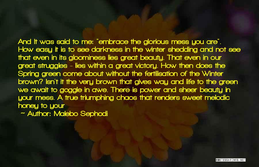 You Are So Sweet To Me Quotes By Malebo Sephodi