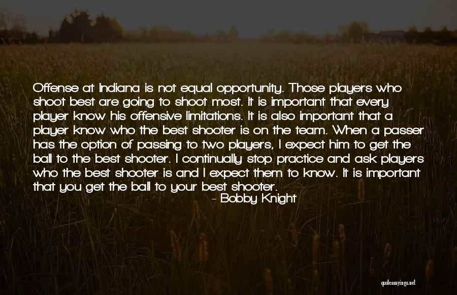 You Are The Best Player Quotes By Bobby Knight