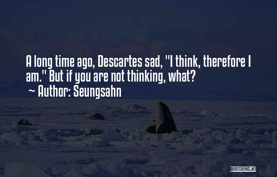 You Are Therefore I Am Quotes By Seungsahn