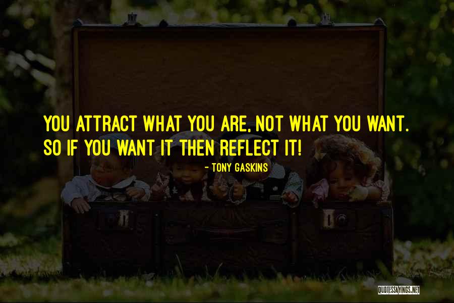 You Are What You Attract Quotes By Tony Gaskins